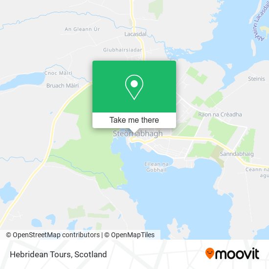 Hebridean Tours map