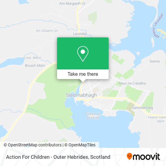 Action For Children - Outer Hebrides map