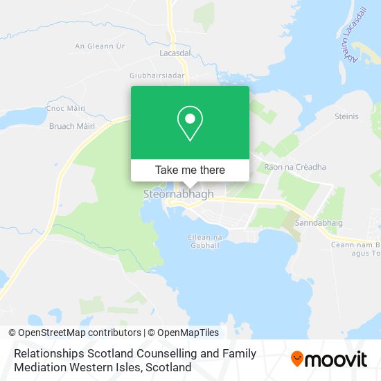 Relationships Scotland Counselling and Family Mediation Western Isles map