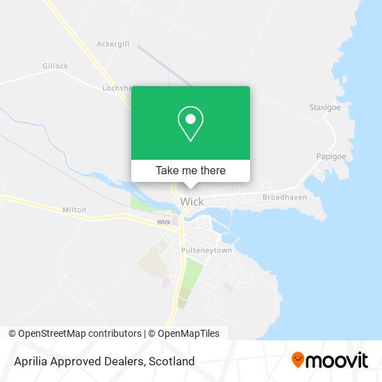 Aprilia Approved Dealers map