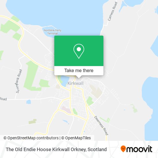 The Old Endie Hoose Kirkwall Orkney map