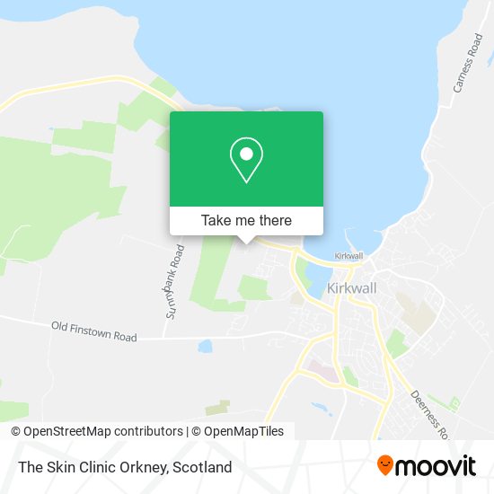 The Skin Clinic Orkney map