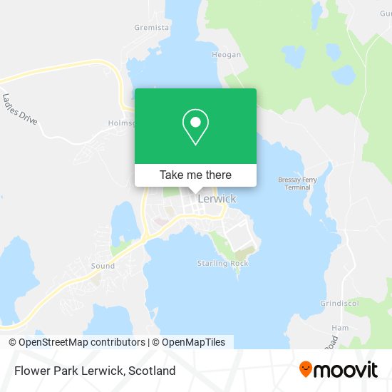 Flower Park Lerwick map
