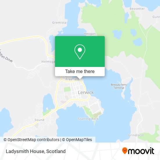 Ladysmith House map