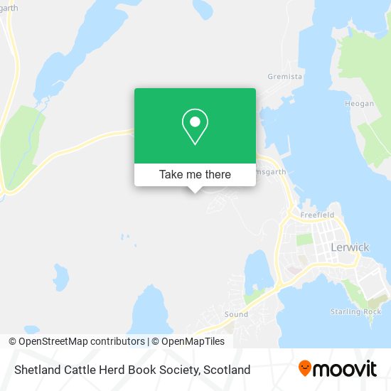 Shetland Cattle Herd Book Society map