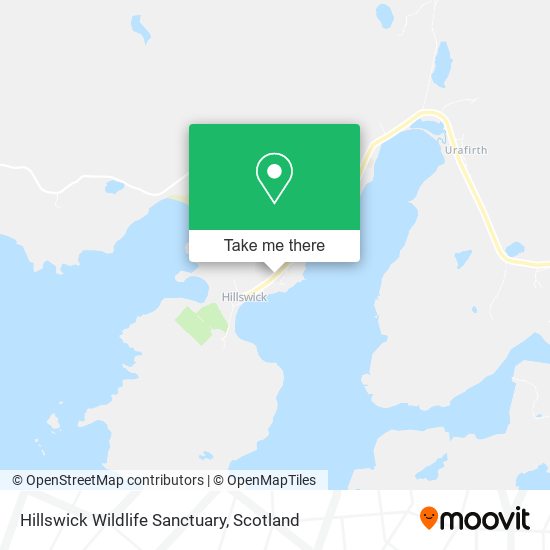 Hillswick Wildlife Sanctuary map