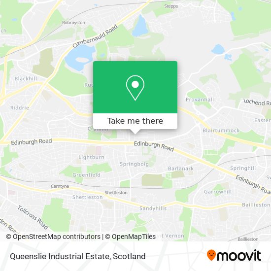 Queenslie Industrial Estate map