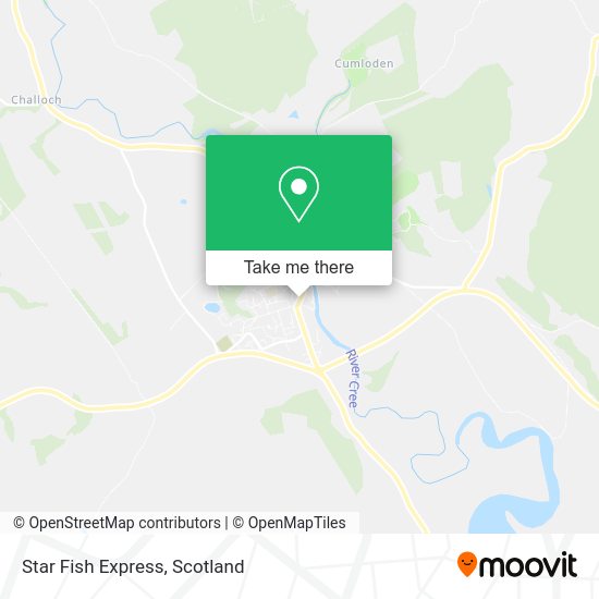 Star Fish Express map