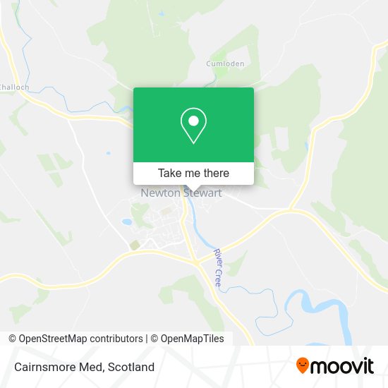 Cairnsmore Med map