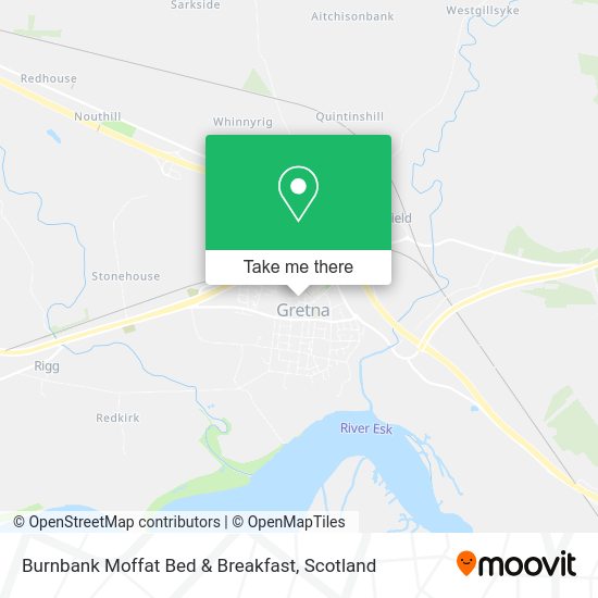 Burnbank Moffat Bed & Breakfast map