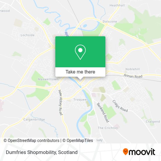 Dumfries Shopmobility map