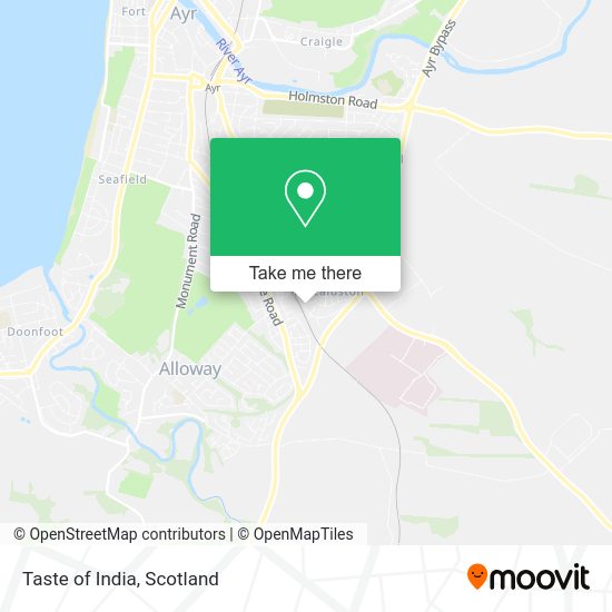 Taste of India map