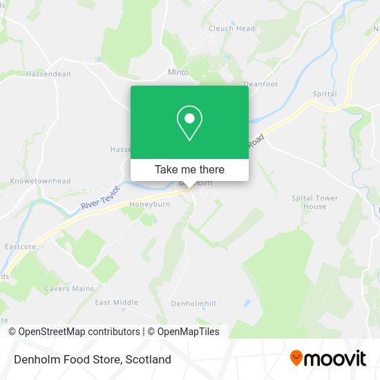 Denholm Food Store map