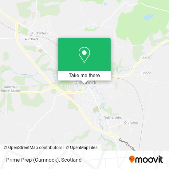 Prime Prep (Cumnock) map