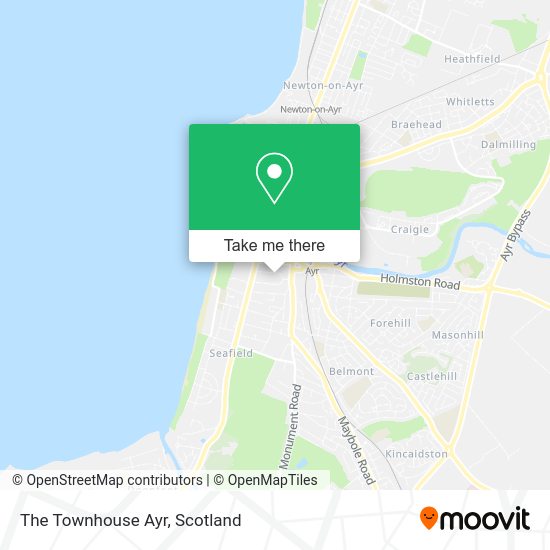 The Townhouse Ayr map