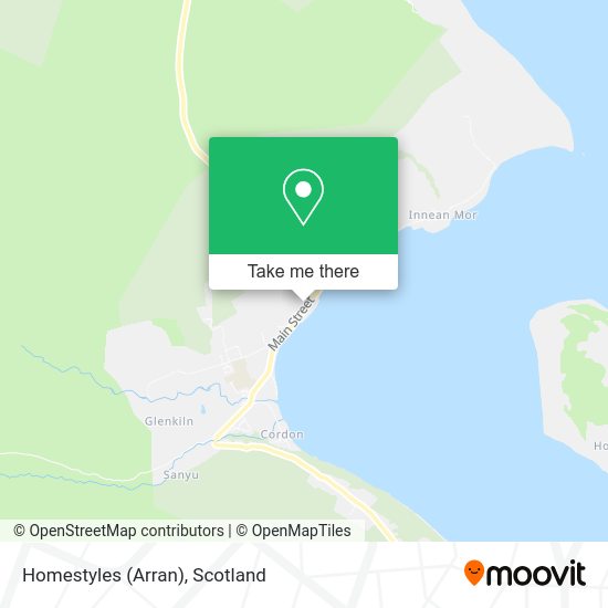 Homestyles (Arran) map