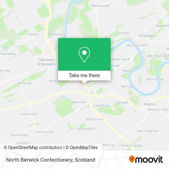 North Berwick Confectionery map