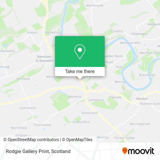 Rodgie Gallery Print map