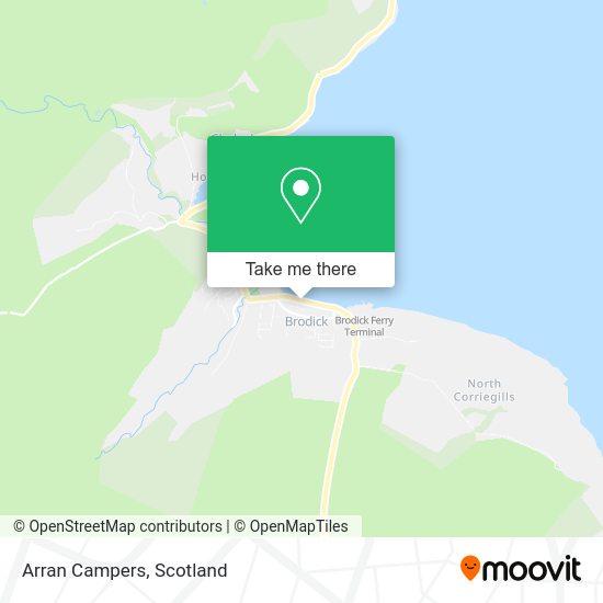 Arran Campers map