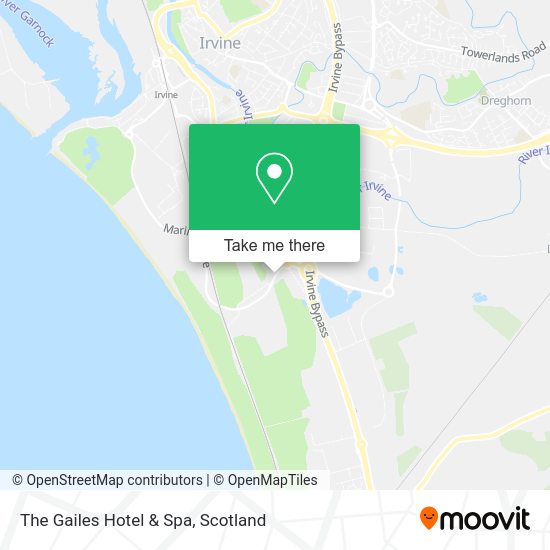 The Gailes Hotel & Spa map