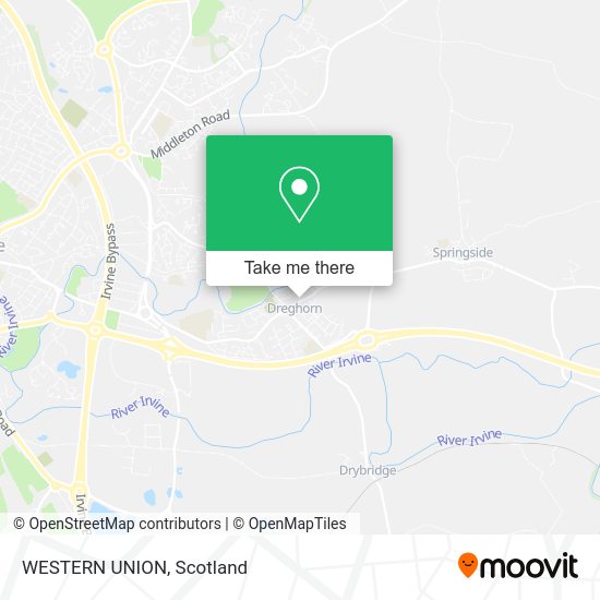 WESTERN UNION map