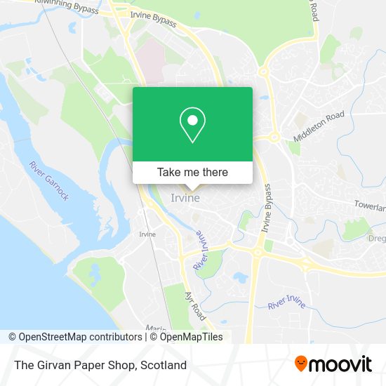 The Girvan Paper Shop map