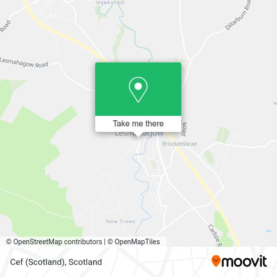 Cef (Scotland) map