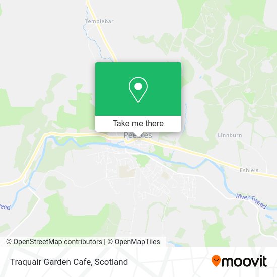 Traquair Garden Cafe map