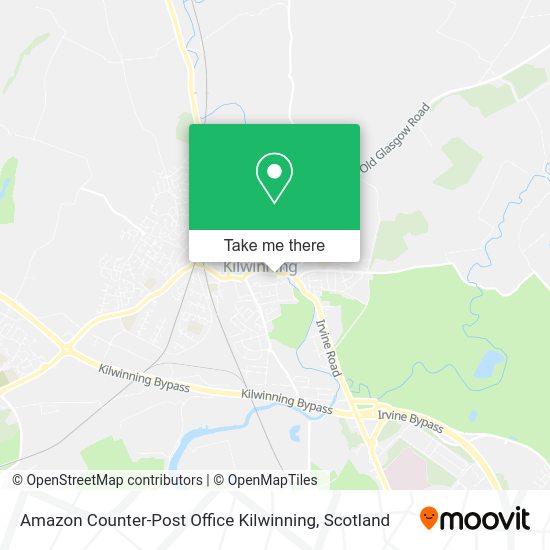 Amazon Counter-Post Office Kilwinning map