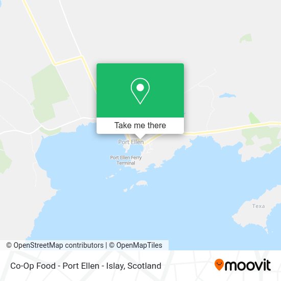 Co-Op Food - Port Ellen - Islay map