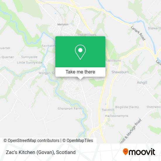 Zac's Kitchen (Govan) map
