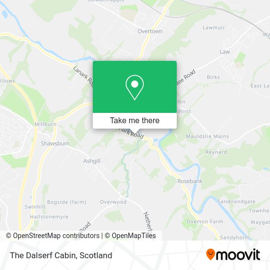 The Dalserf Cabin map
