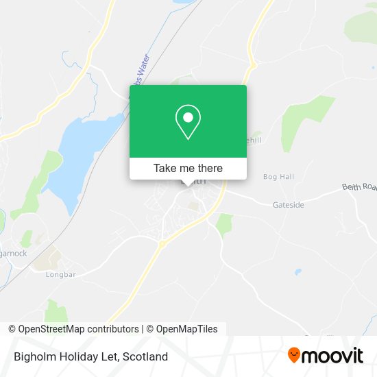 Bigholm Holiday Let map