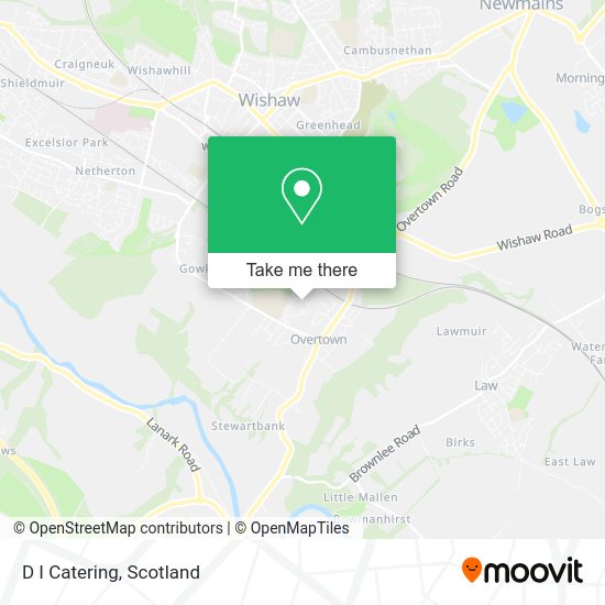 D I Catering map