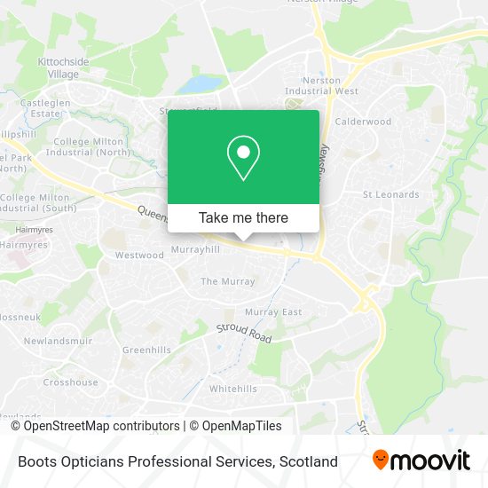 Boots Opticians Professional Services map