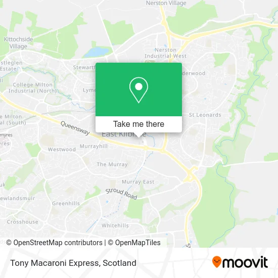 Tony Macaroni Express map