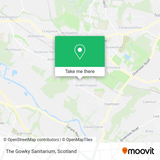 The Gowky Sanitarium map