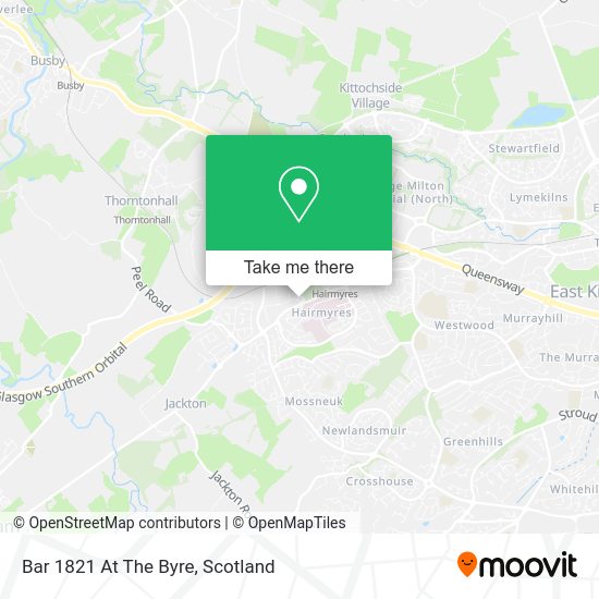 Bar 1821 At The Byre map