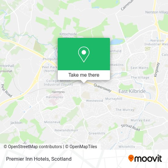 Premier Inn Hotels map