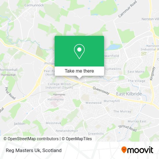 Reg Masters Uk map