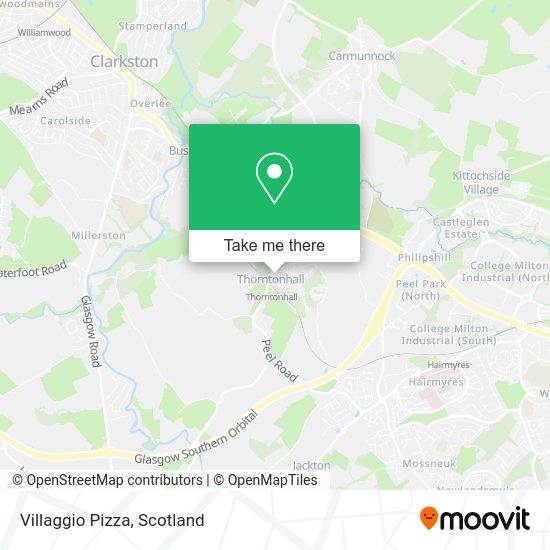 Villaggio Pizza map