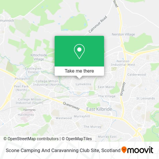 Scone Camping And Caravanning Club Site map