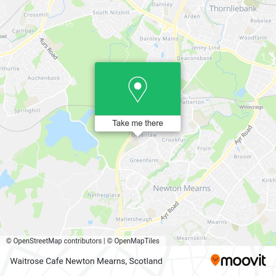 Waitrose Cafe Newton Mearns map