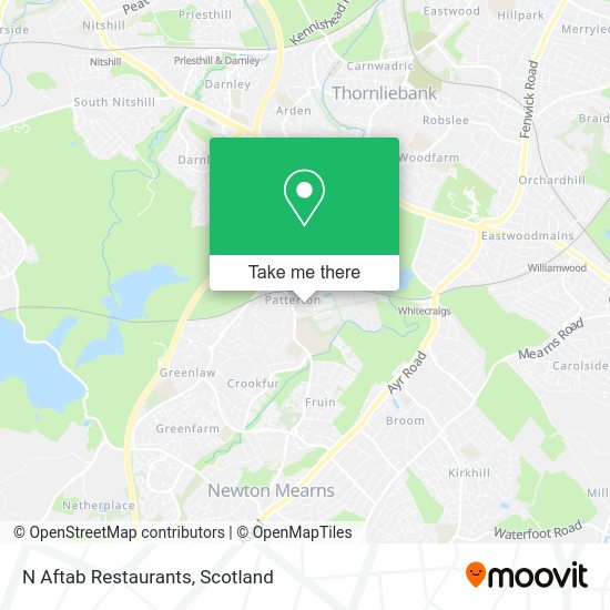 N Aftab Restaurants map