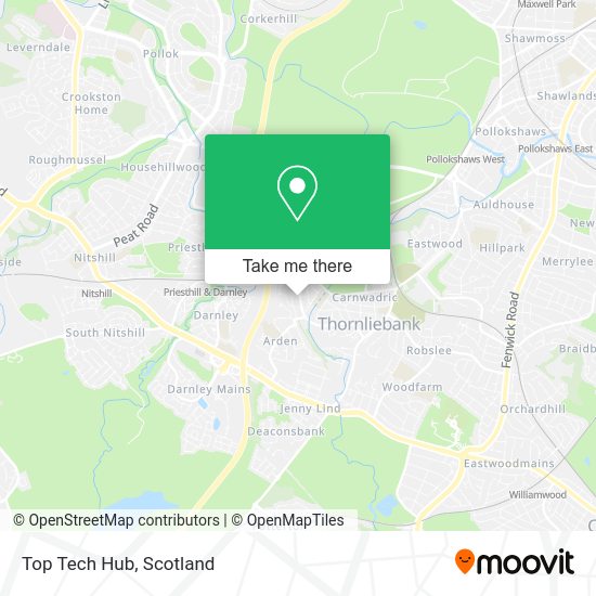 Top Tech Hub map
