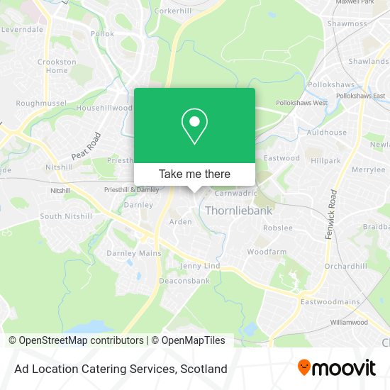 Ad Location Catering Services map