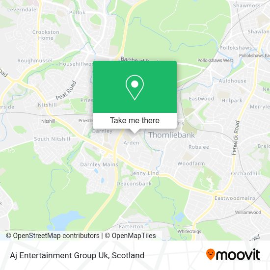 Aj Entertainment Group Uk map