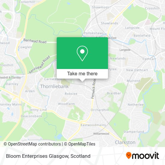 Bloom Enterprises Glasgow map