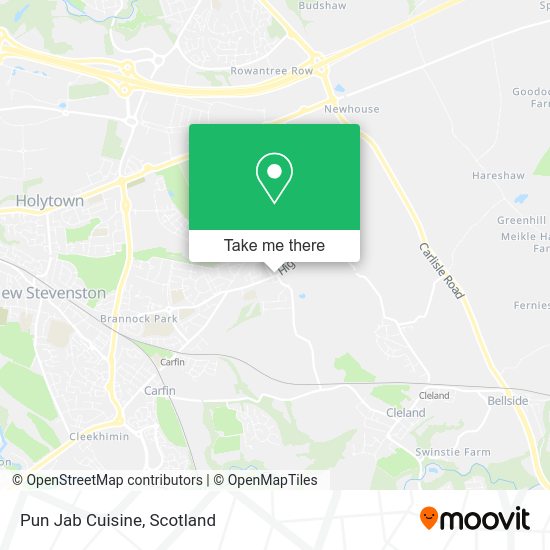 Pun Jab Cuisine map