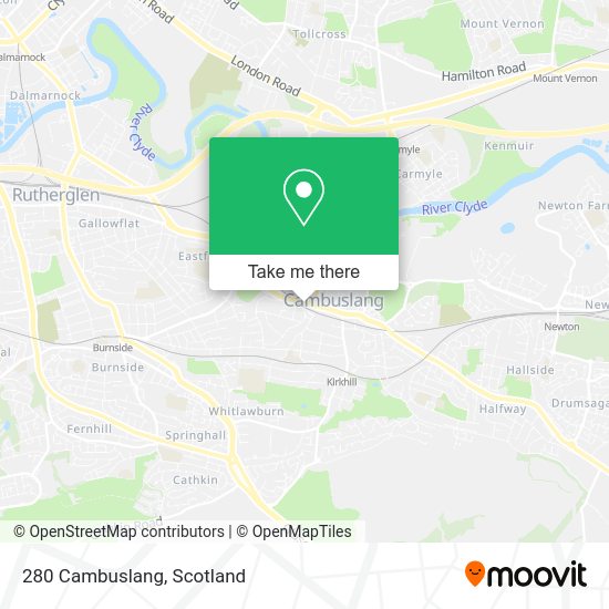 280 Cambuslang map